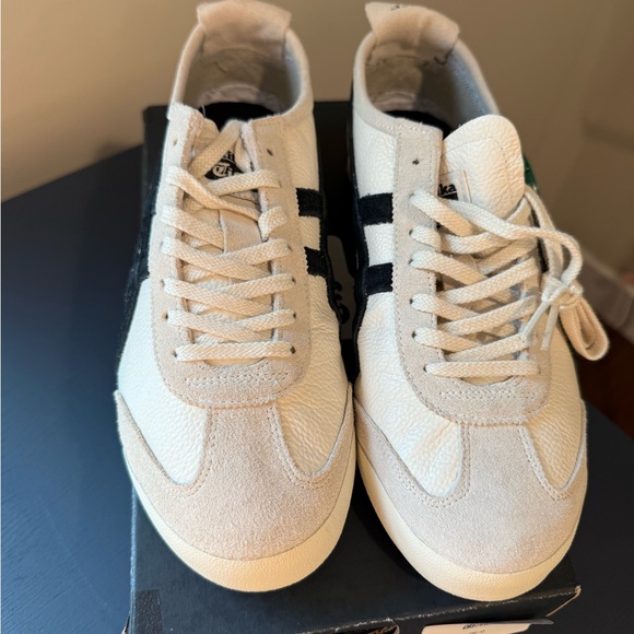 Onitsuka Tiger, Mexico 66, Vintage Birch & Black Sneakers, Women’s 9, Men’s 7.5 - Picture 2 of 8